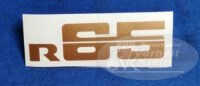 Aufkleber R 65 gold