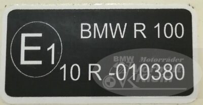 BMW R80/100 R80/100 RT 1980 bis 1984 Aufkleber R 100