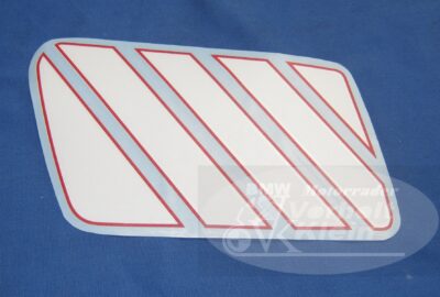 BMW R80G/S R65G/S bis R80ST Tankdekor weiß/rot links