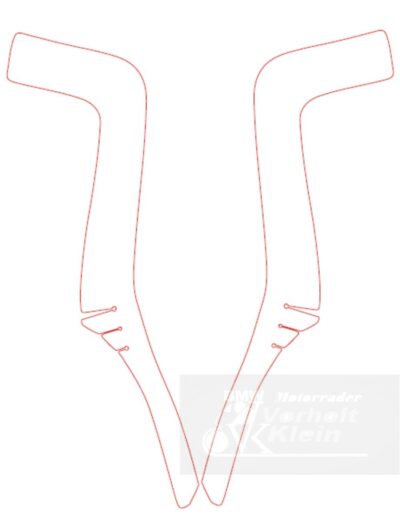 BMW R80GS bis R100GS PD 1990 Tankschutzfolie GS ab Bj. 88 und alle ParaleverTanks