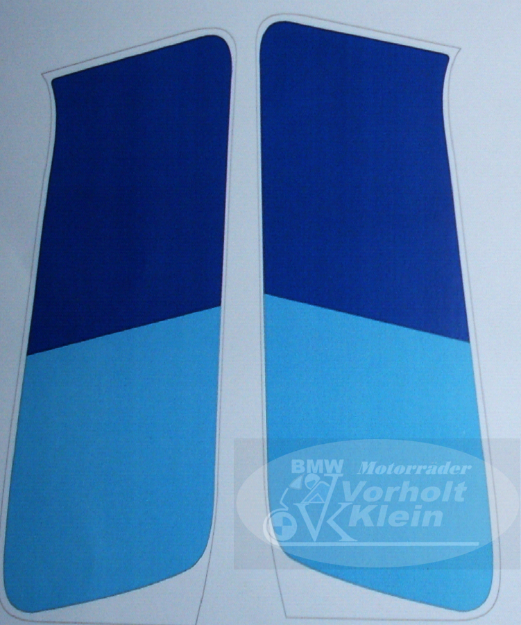 Tank Aufkleber blau/blau Satz 1 Tank Aufkleber blau/blau Satz 2301BLBL BMW R80G/S R65G/S bis R80ST Tank Aufkleber blau/blau Satz