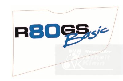 BMW R80GS ab 1991 bis R100GS PD R80 Basic Aufkleber Basic links