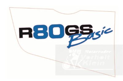 BMW R80GS ab 1991 bis R100GS PD R80 Basic Aufkleber Basic rechts