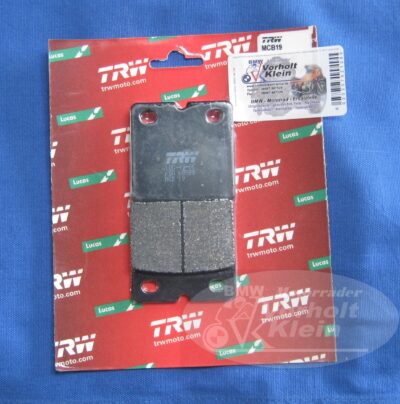 BMW R80/100 R80/100 RT 1980 bis 1984 Bremsbelag Satz