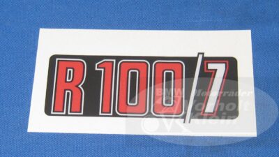 BMW R 60/7 - R 100 RT Bj. 1976 - 1979 Aufkleber Siebdruck R 100/7 in rot silber