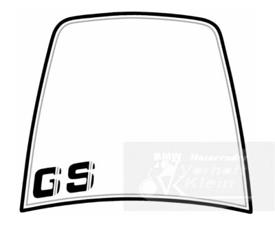 BMW R80GS bis R100GS PD 1990 Dekor Windschild schwarz
