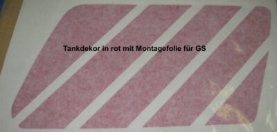 BMW R80G/S R65G/S bis R80ST Aufkleber rot/rot Paar