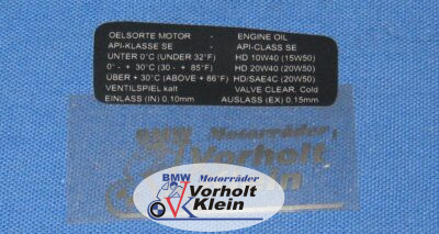 Hinweißschild RS rechts bis 78 Ölsorte