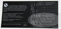 Hinweisschild Reifenluftdruck GS + Basic