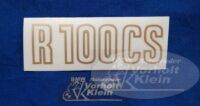 R 100 CS Aufkleber in gold