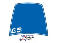 Dekor Windschild in blau