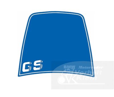 Dekor Windschild in blau