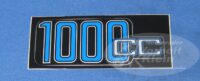 Aufkleber Siebdruck R 1000 cc blau silber
