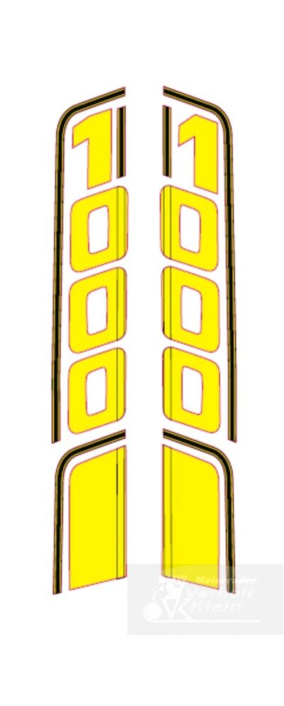 Dekorsatz  L+R gelb 1000 cc