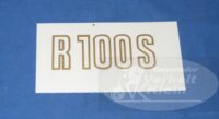 Aufkleber R 100 S in gold