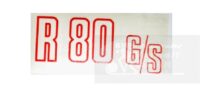 Aufkleber rot G/S bis 9/86