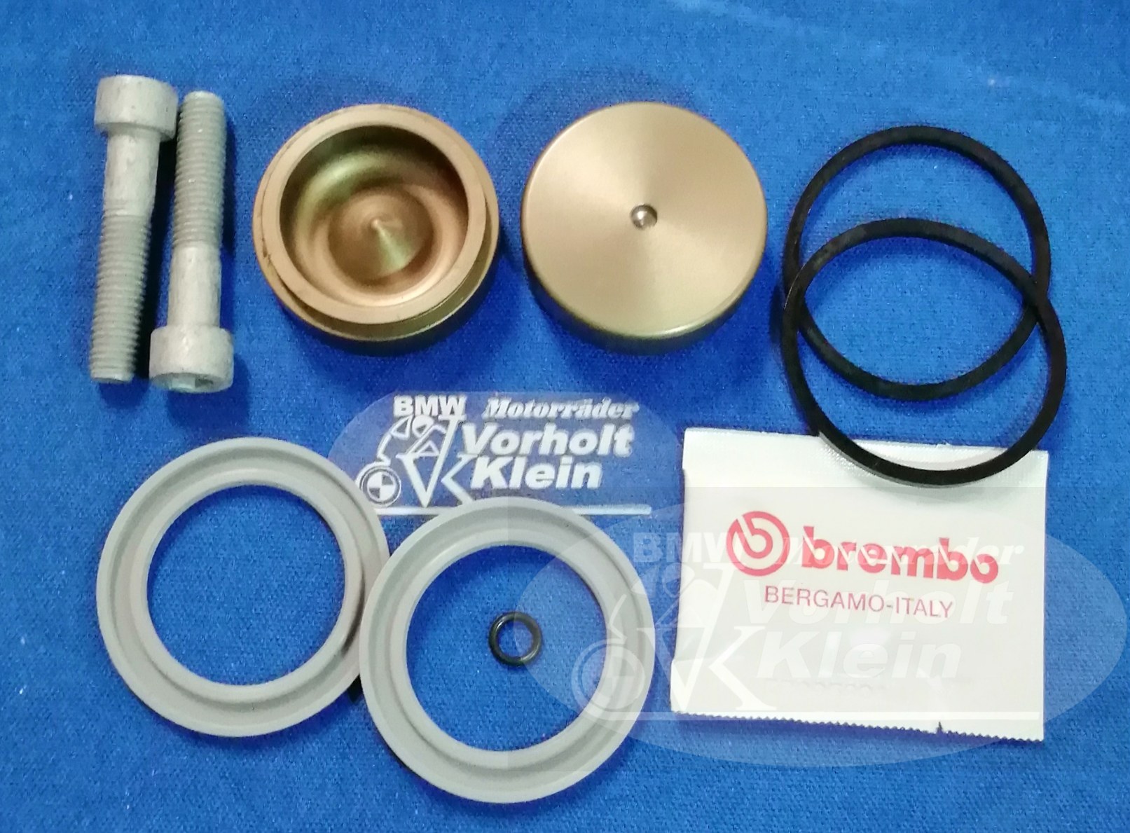 Rep Satz für 48 mm Sattel mit Kolben und Dichtungen kpl. 1 Rep Satz für 48 mm Sattel mit Kolben und Dichtungen kpl. 3411048 BMW R65 R80 Monolever R100 RS/RT Monolever ab 1984 Rep Satz für 48 mm Sattel mit Kolben und Dichtungen kpl.