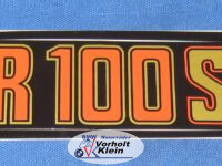 Aufkleber Siebdruck R 100 S rot/gold