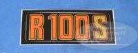 Aufkleber Siebdruck R 100 S rot/gold