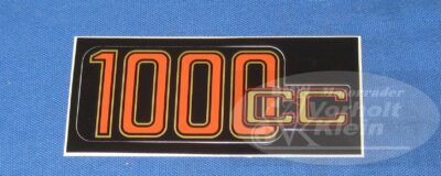 Aufkleber Siebdruck R 1000 cc rot gold