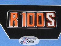 Aufkleber Siebdruck R 100 S rot/silber