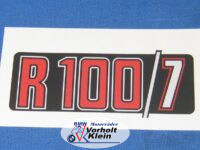 Aufkleber Siebdruck R 100/7 in rot silber