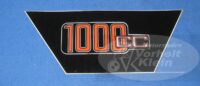 Aufkleber Siebdruck R 1000 cc rot silber