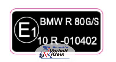 Aufkleber R 80 G/S