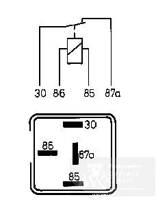 Relais Warnsummer 2 Relais Warnsummer 1373916 BMW R50/5 - R75/5 Relais Warnsummer