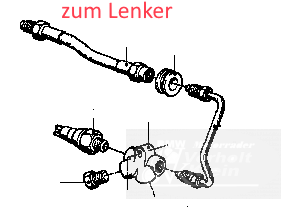 Bremsleitung Stahlflex schwarz 125 mm 2 Bremsleitung Stahlflex schwarz 125 mm 1239825S BMW R45 & R65LS Bremsleitung Stahlflex schwarz 125 mm