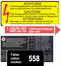 Hinweisschilder Aufkleber